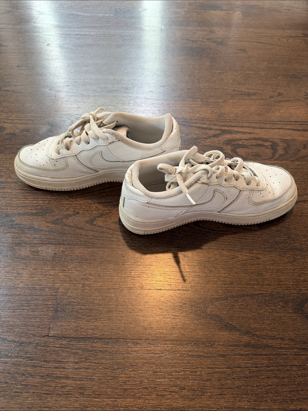 Nike Kids' White Air Force One Low-Top Sneakers Size 5