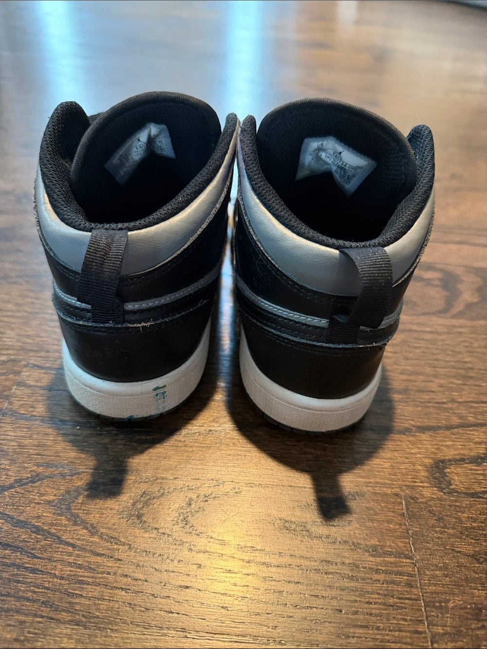 Nike Kids Air Jordan Black and Gray High-Top Sneakers Size 2Y