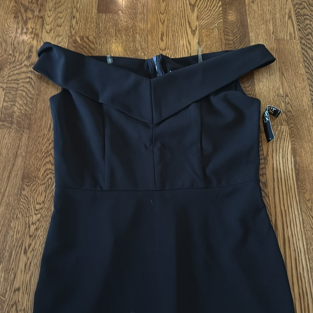NWT New York & Company Women’s Black Off-Shoulder Dress Size 8