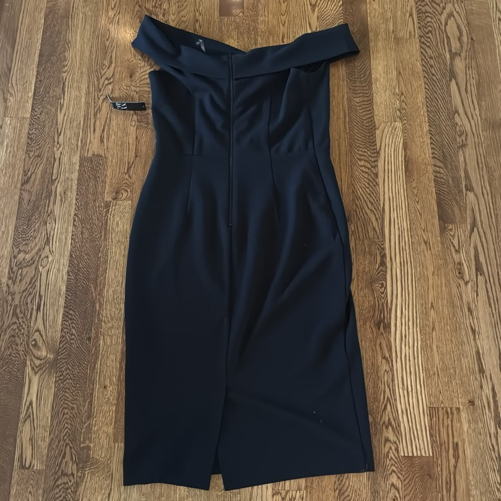 NWT New York & Company Women’s Black Off-Shoulder Dress Size 8