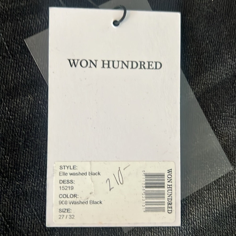 NWT Won Hundred Women’s Elle Washed Black Jeans Size 27