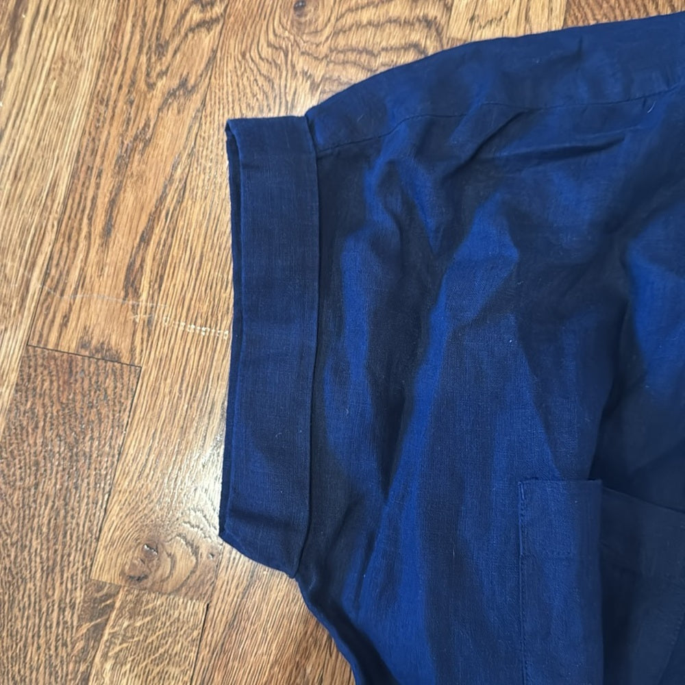 NWT Charter Club Luxury Women’s Navy Blue Tie Dress Size Large