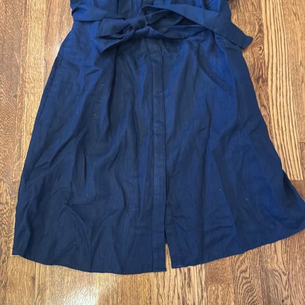 NWT Charter Club Luxury Women’s Navy Blue Tie Dress Size Large