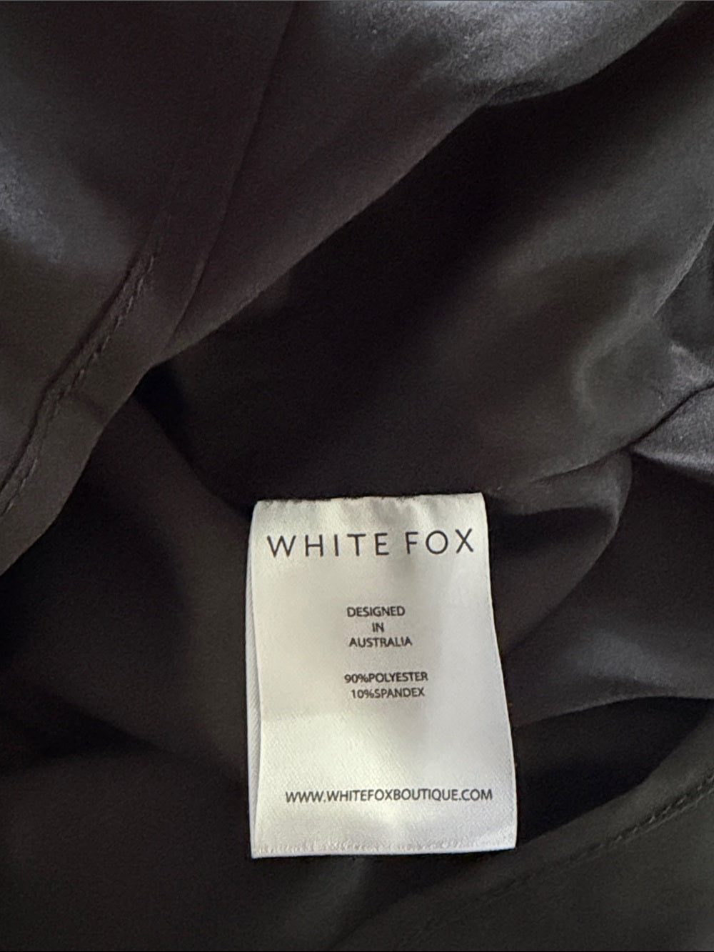 NWT White Fox Women’s Black Elegant Mini Dress Size Large