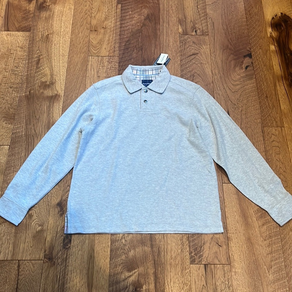 NWT Tommy Bahama Men’s Grey Heather Las Arias Polo Size M