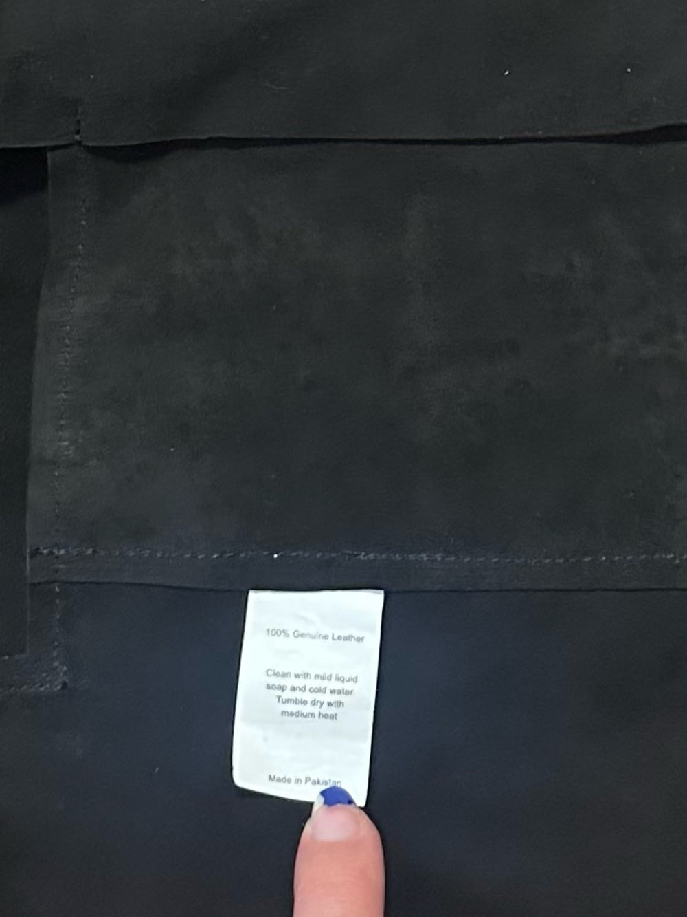 Jakett New York Men’s Black Zip-Front Leather Jacket Size Large