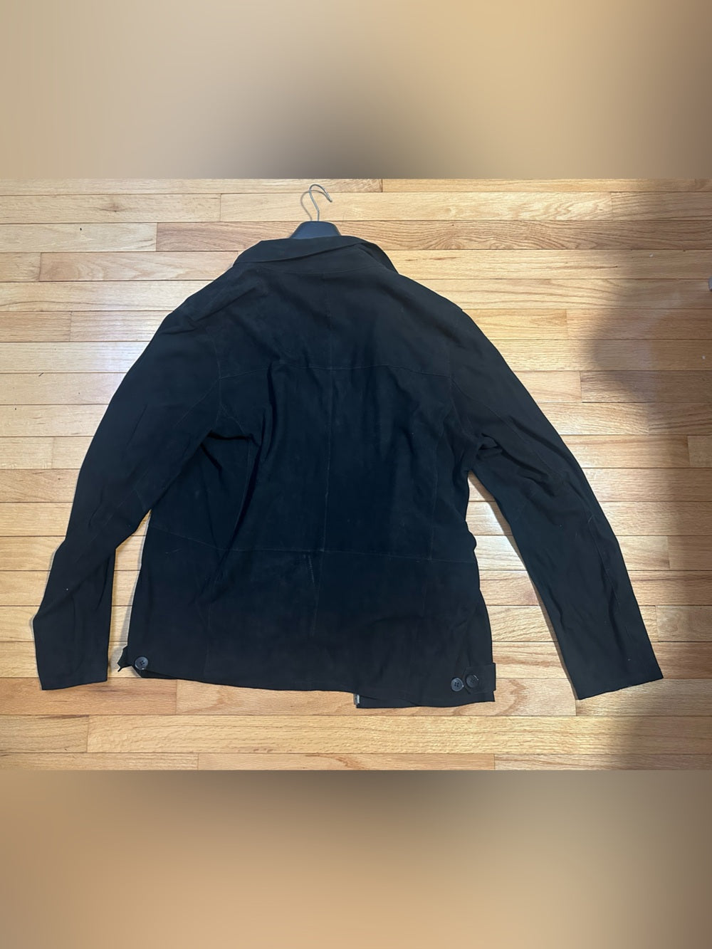 Jakett New York Men’s Black Zip-Front Leather Jacket Size Large