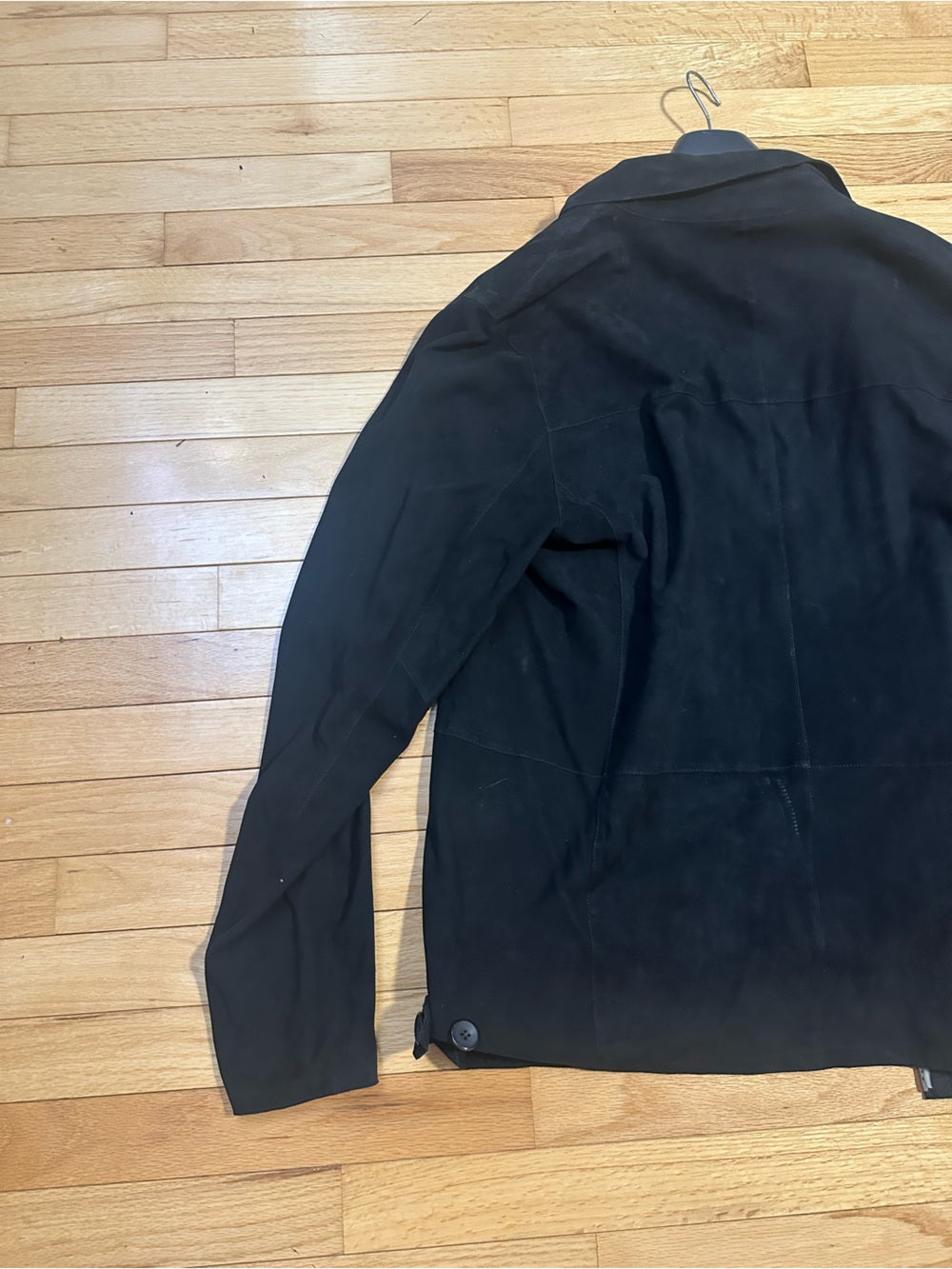 Jakett New York Men’s Black Zip-Front Leather Jacket Size Large