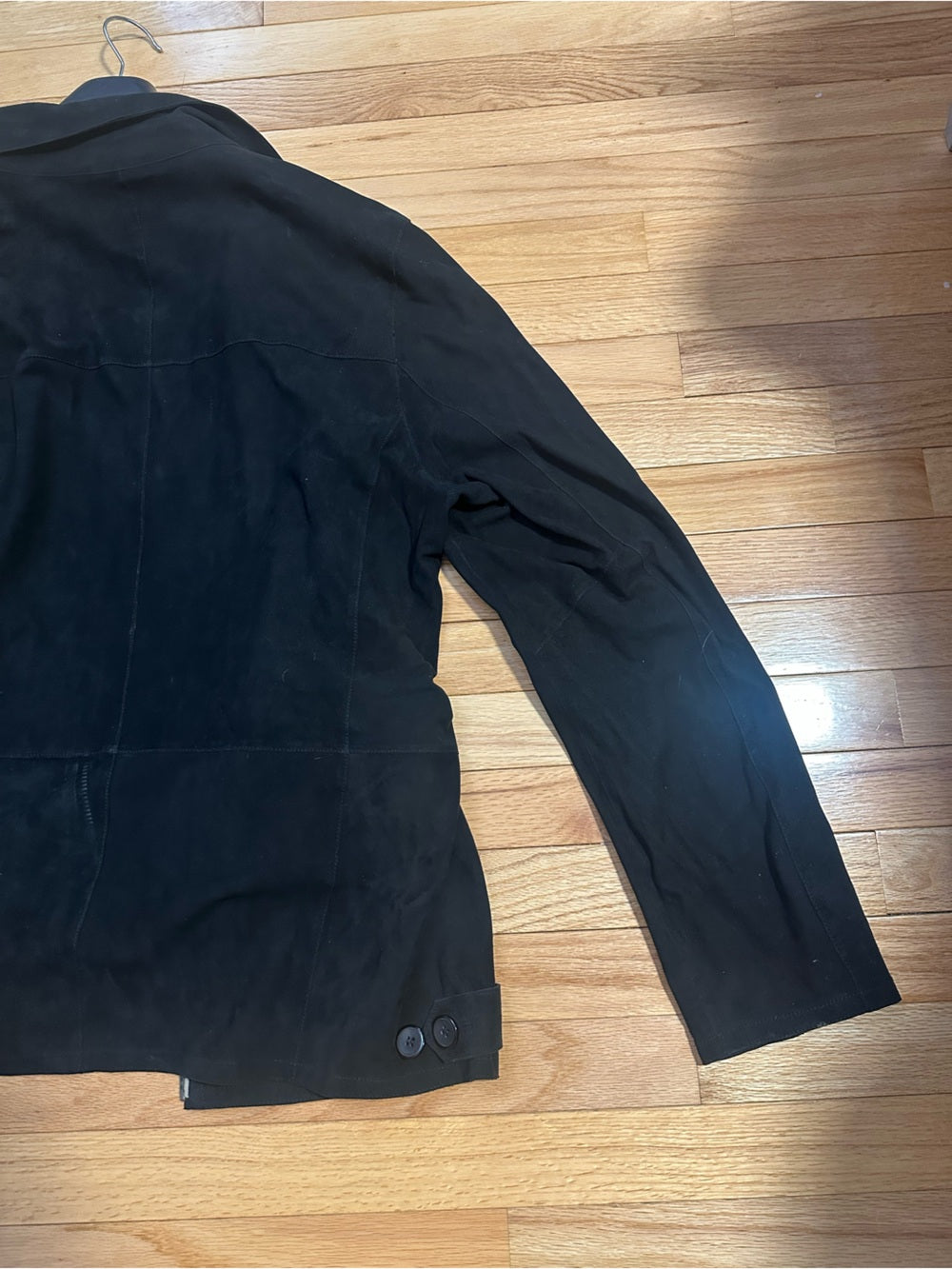 Jakett New York Men’s Black Zip-Front Leather Jacket Size Large