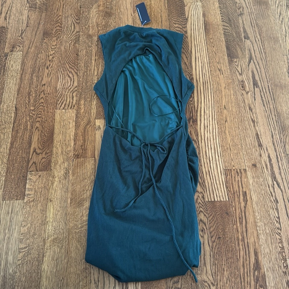 NWT Marble Women’s Sleeveless Green Open Back Dress Size Small