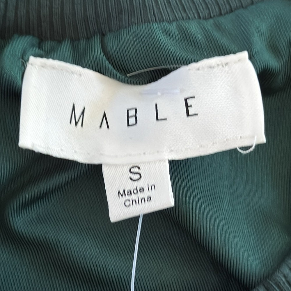 NWT Marble Women’s Sleeveless Green Open Back Dress Size Small