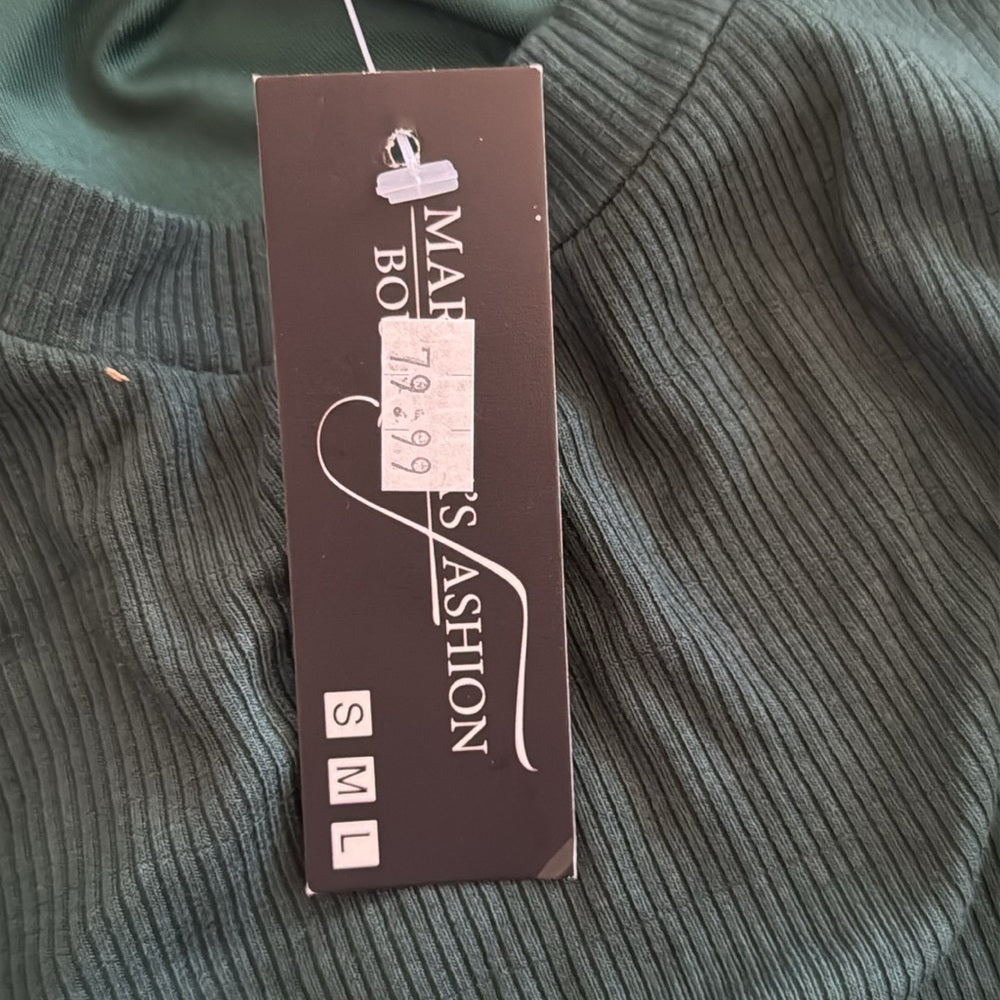 NWT Marble Women’s Sleeveless Green Open Back Dress Size Small
