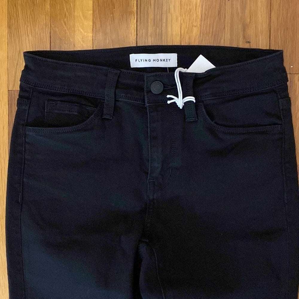 NWT Flying Monkey Women’s Black Skinny Jeans Size 25