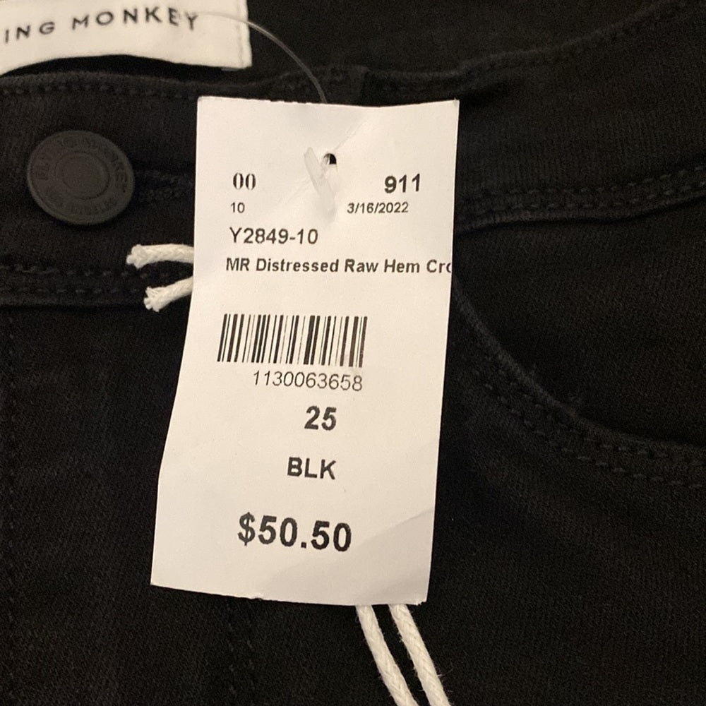 NWT Flying Monkey Women’s Black Skinny Jeans Size 25