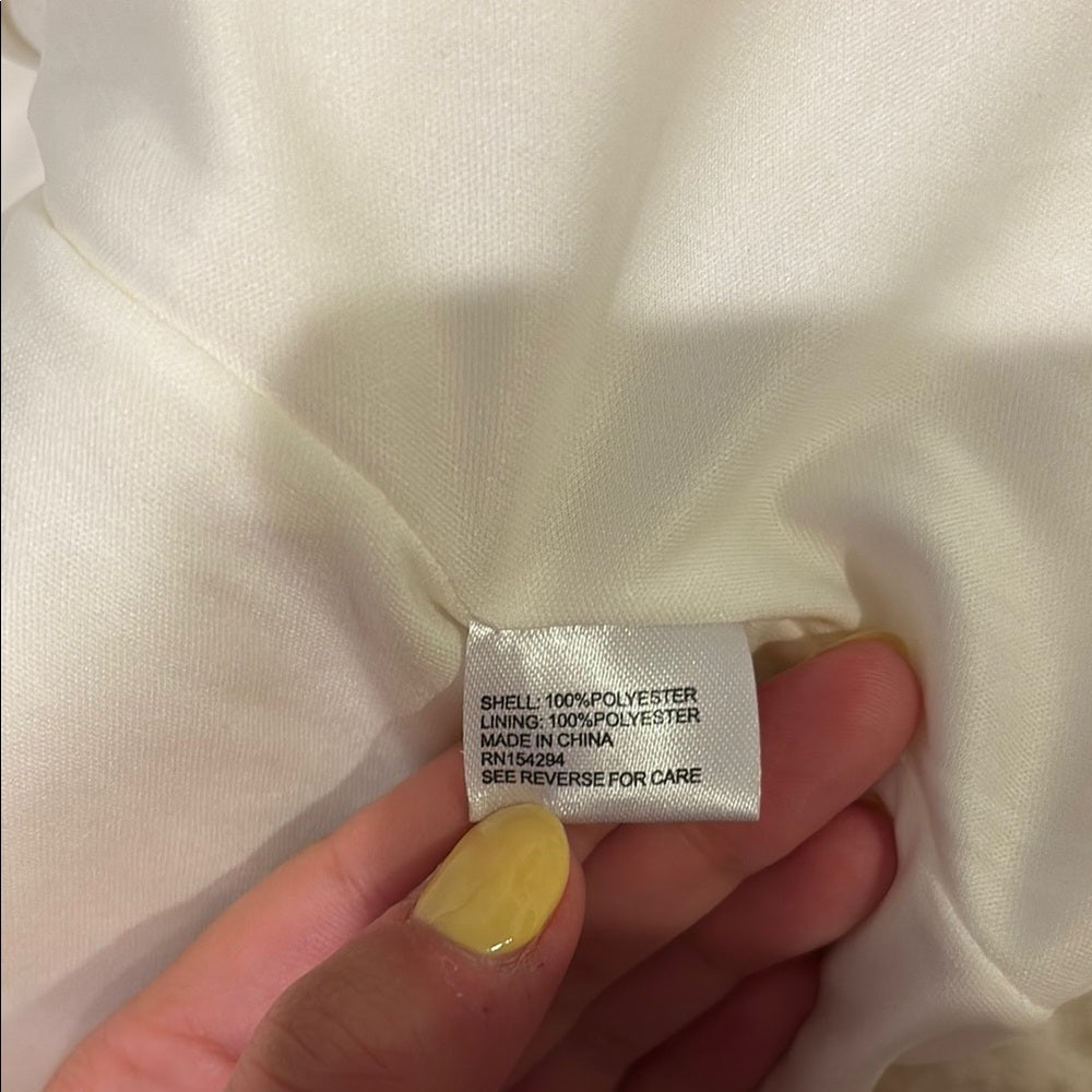 Central Park West Girls Cream Sherpa Jacket Size 7/8