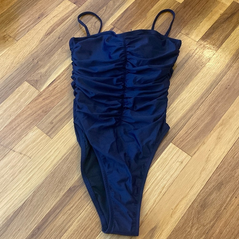 NWT J. Crew Women’s Navy One Piece Swimsuit Size 4