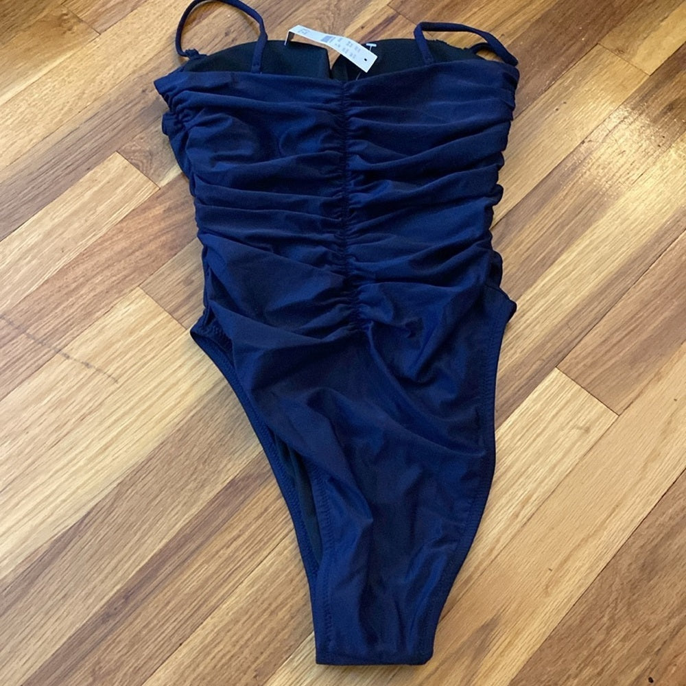 NWT J. Crew Women’s Navy One Piece Swimsuit Size 4
