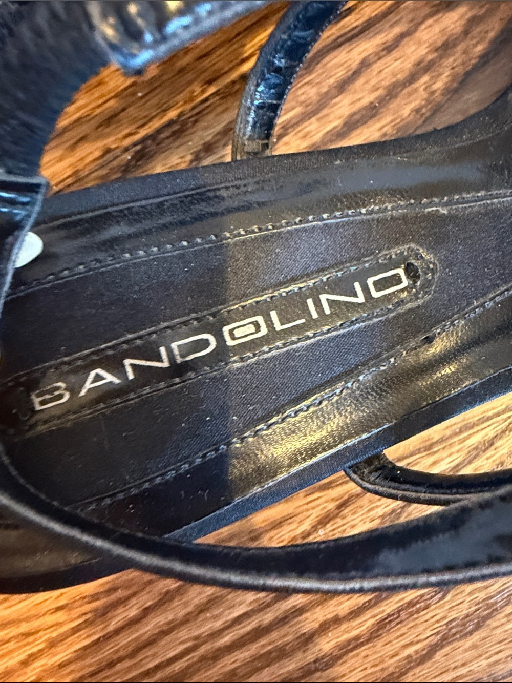 Bandolino Black Strappy Low Heel Sandals Size 8