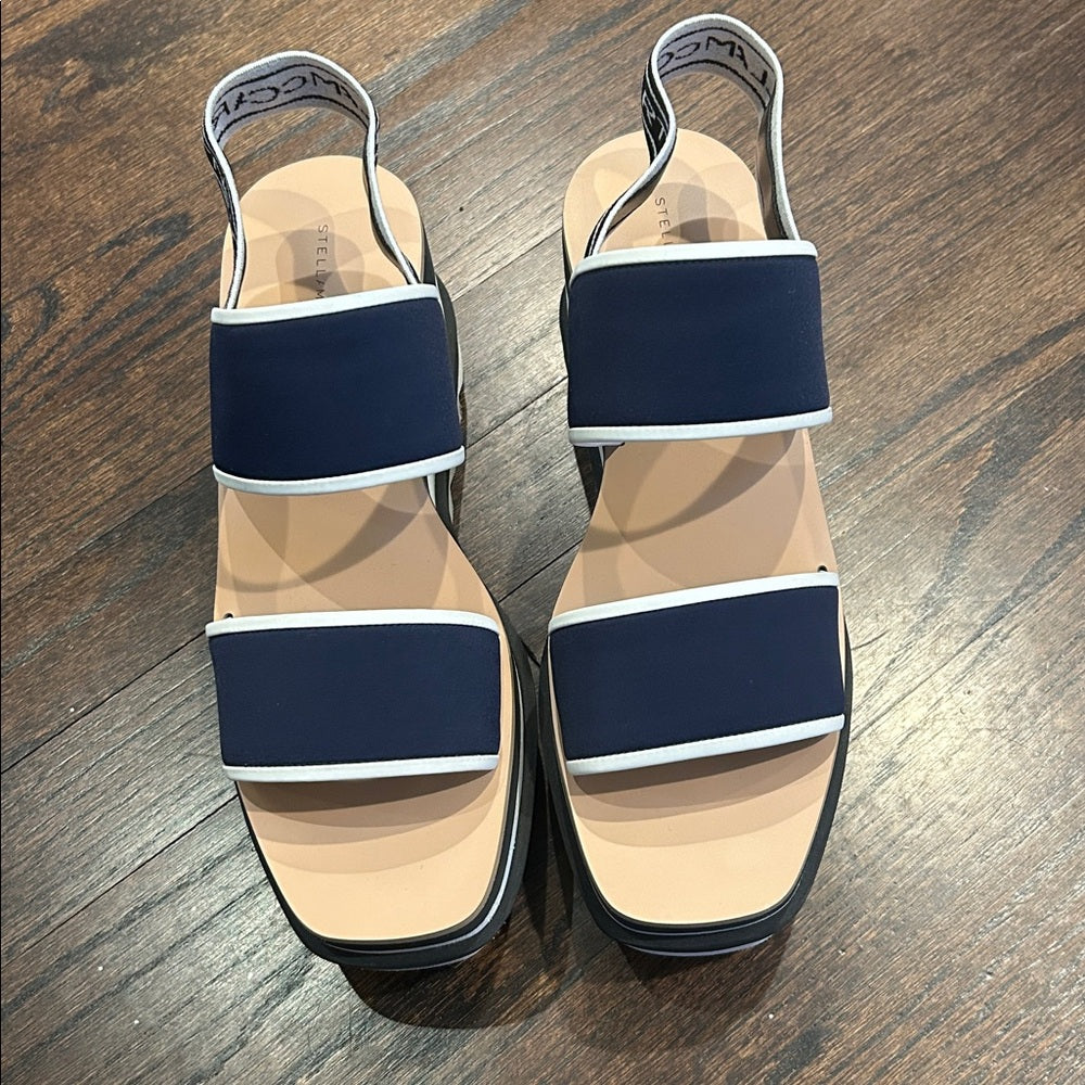 Stella McCartney Women’s Navy Platform Sandals Size 39.5/9.5