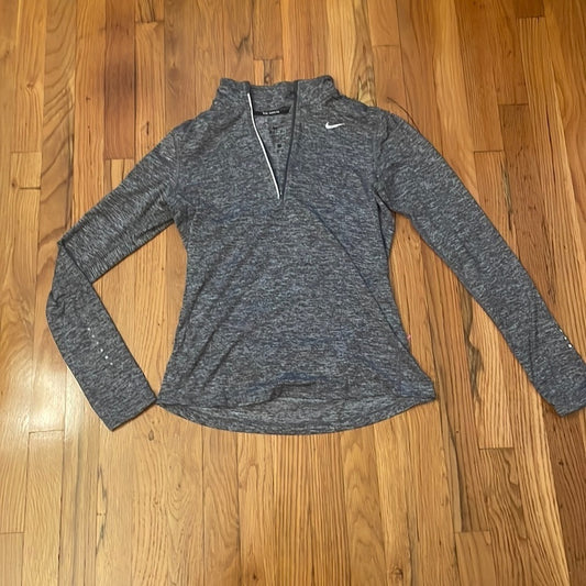 Nike Grey Small Athletic Quarter Zip Size Small