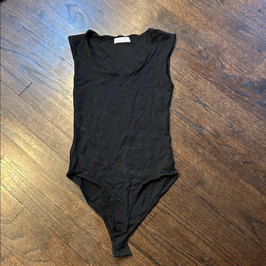 Mangopop Women’s Black Sleeveless Bodysuit Size XS