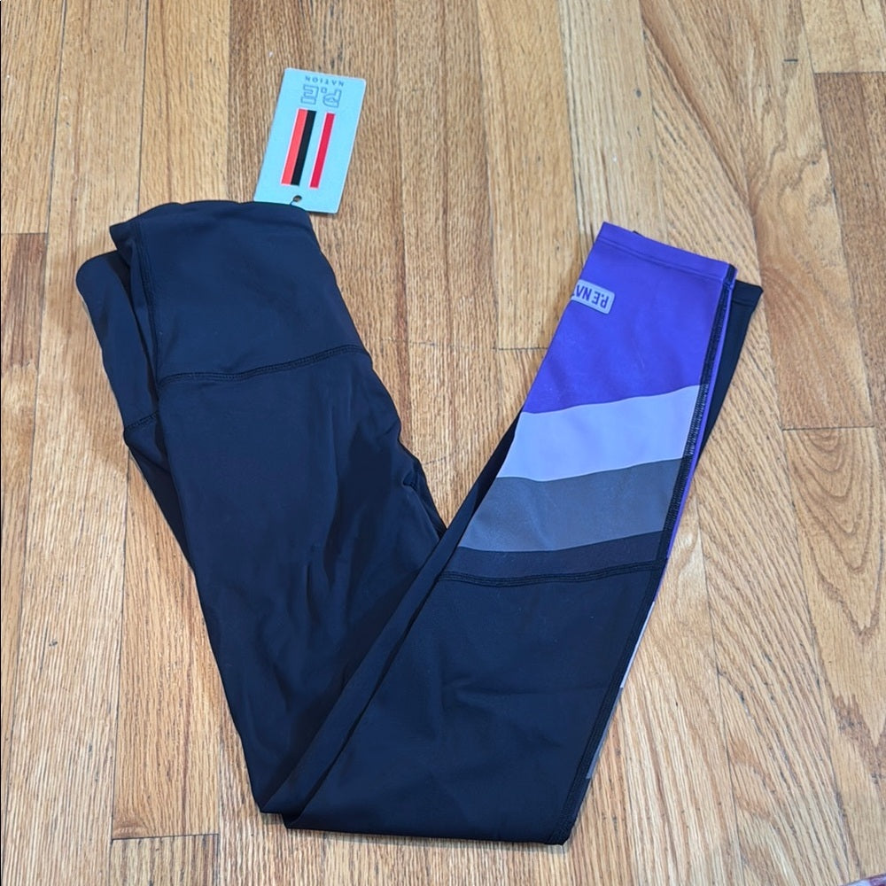 NWT P.E Nation Womens Colorful Leggings Size 2XS