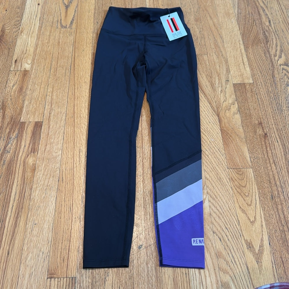 NWT P.E Nation Womens Colorful Leggings Size 2XS