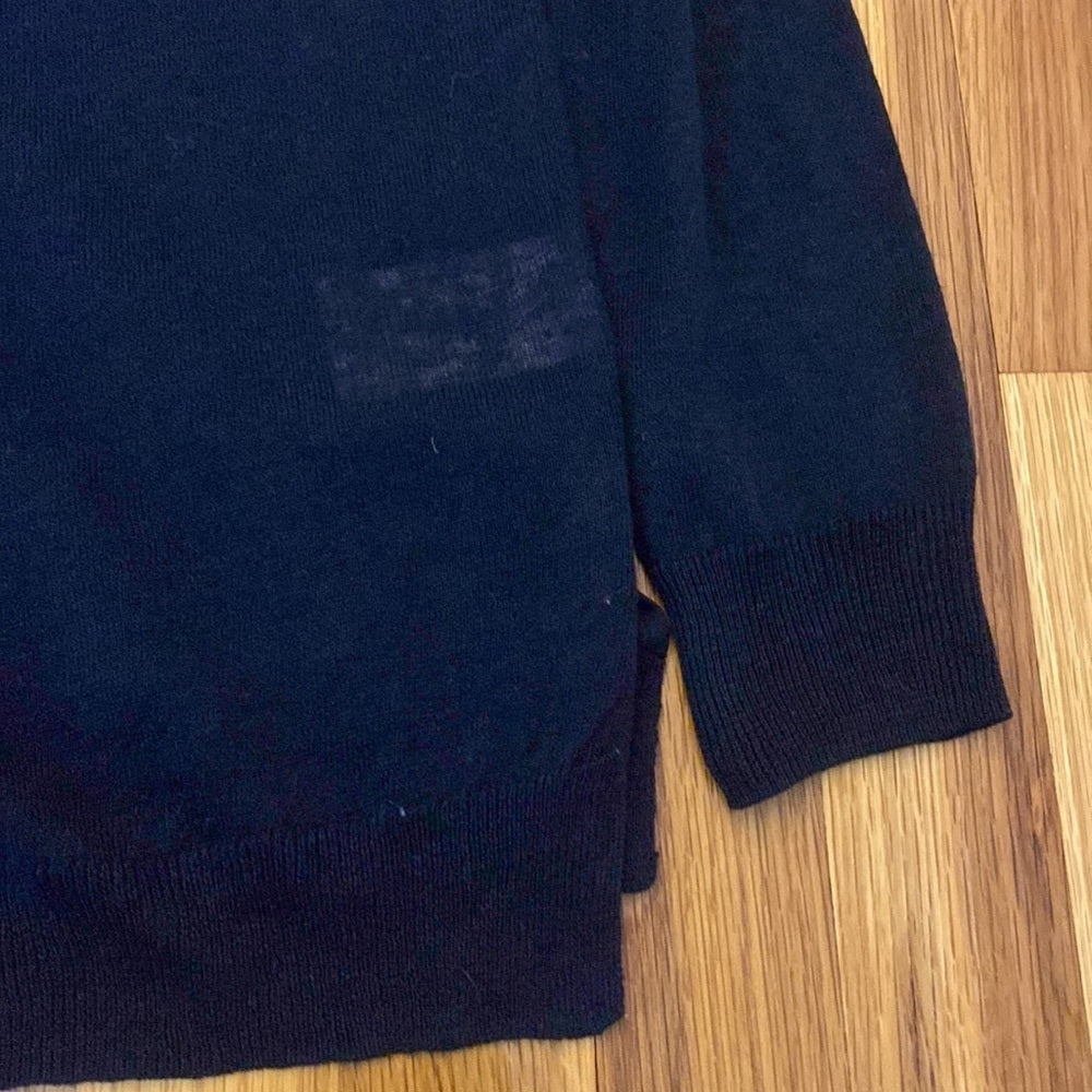 Gerard Darel Women’s Navy Linen Sheer Sweater Size 0