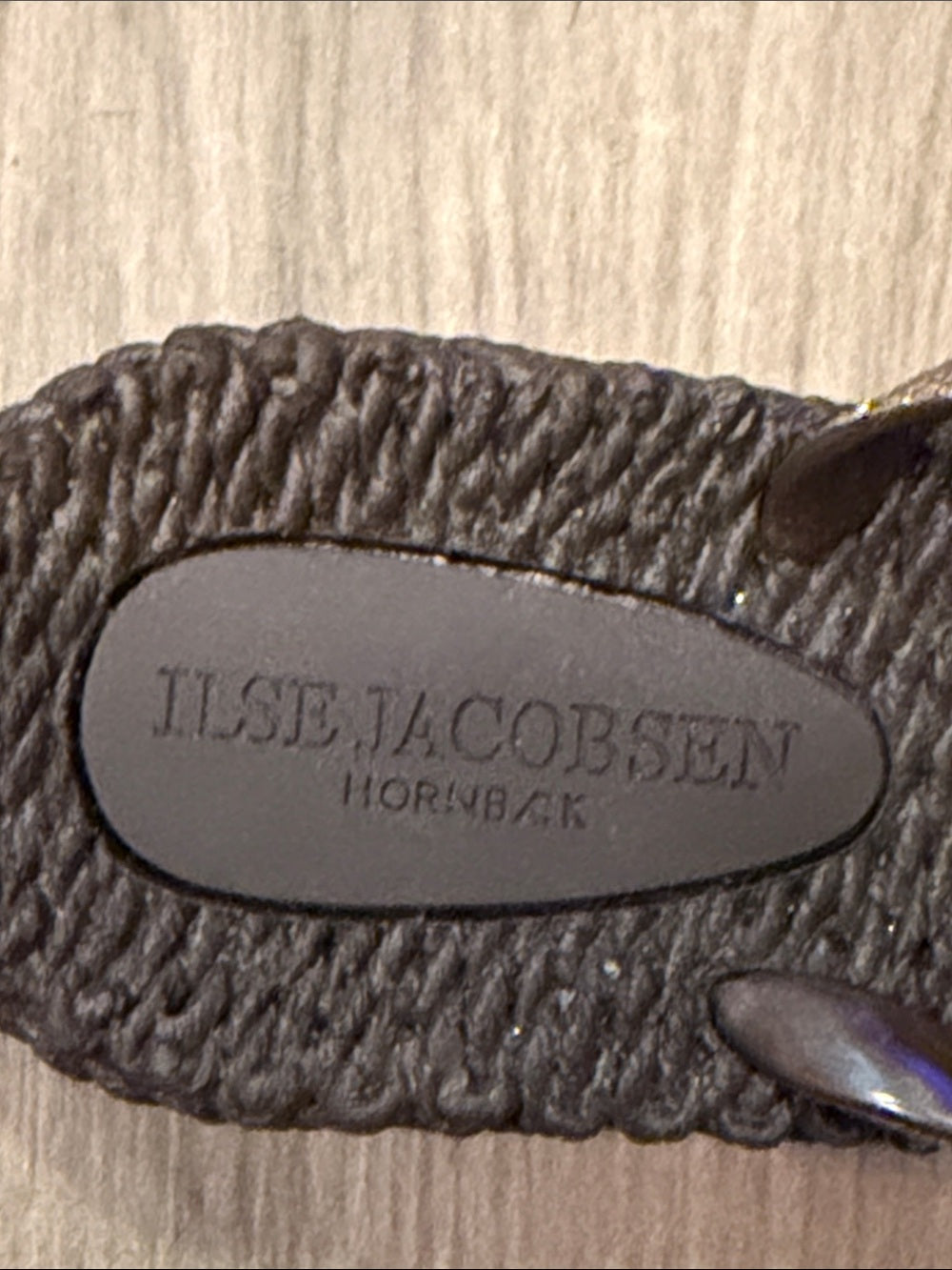 Ilse Jacobsen Women’s Sparkle Strap Black Flip Flop Sandals Size 7
