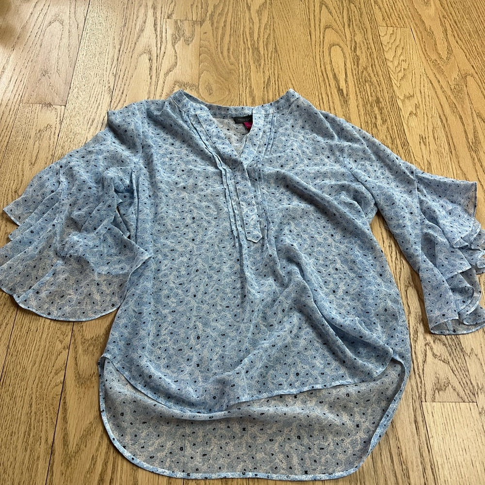 NWT Vince Camuto Women’s Blue Blouse Size S