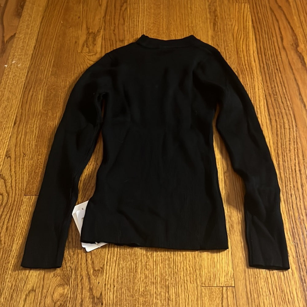 NWT Commense Woman’s Black Cut Out Sweater Size XS