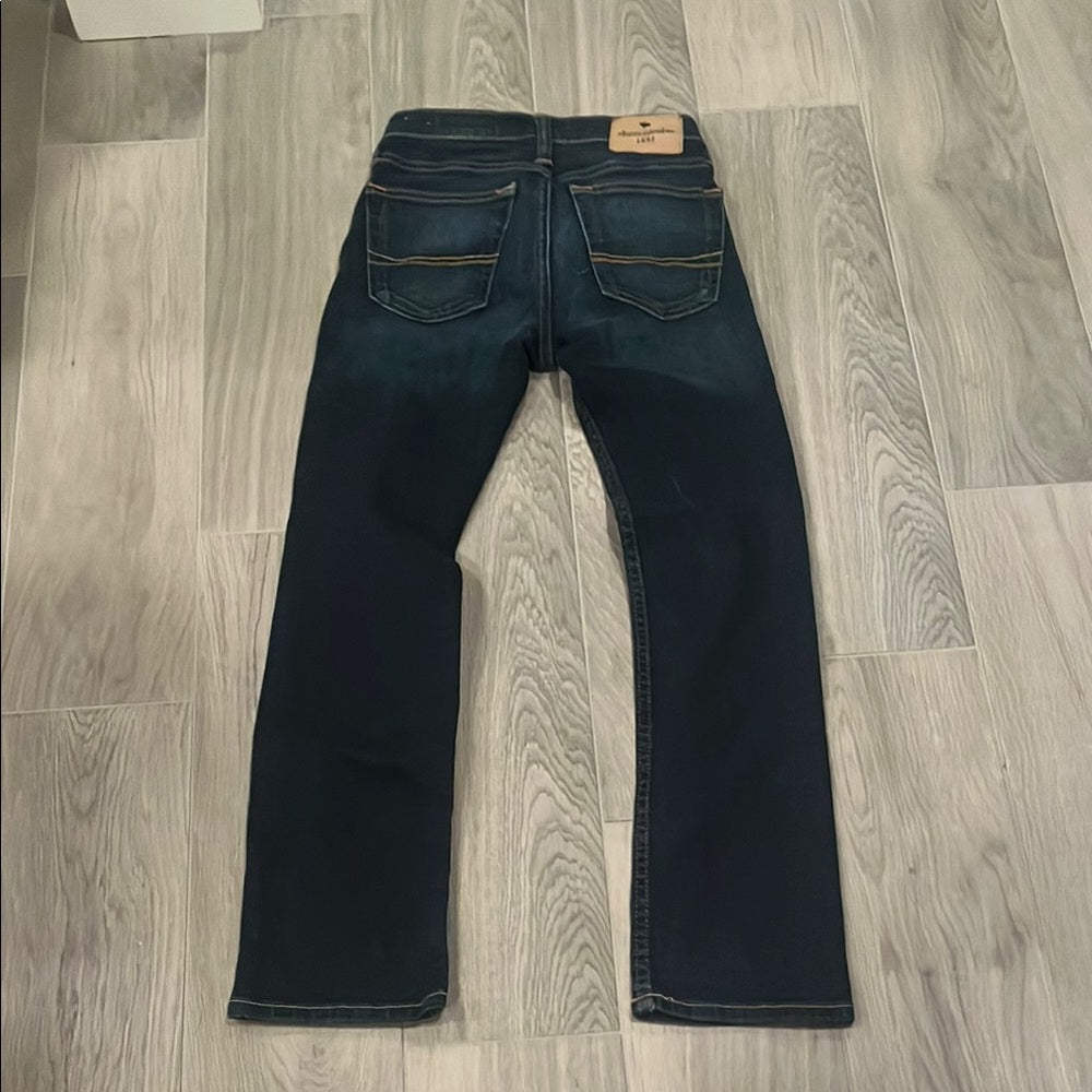 Abercrombie Kids Girls Dark Blue Jeans Size: 9/10