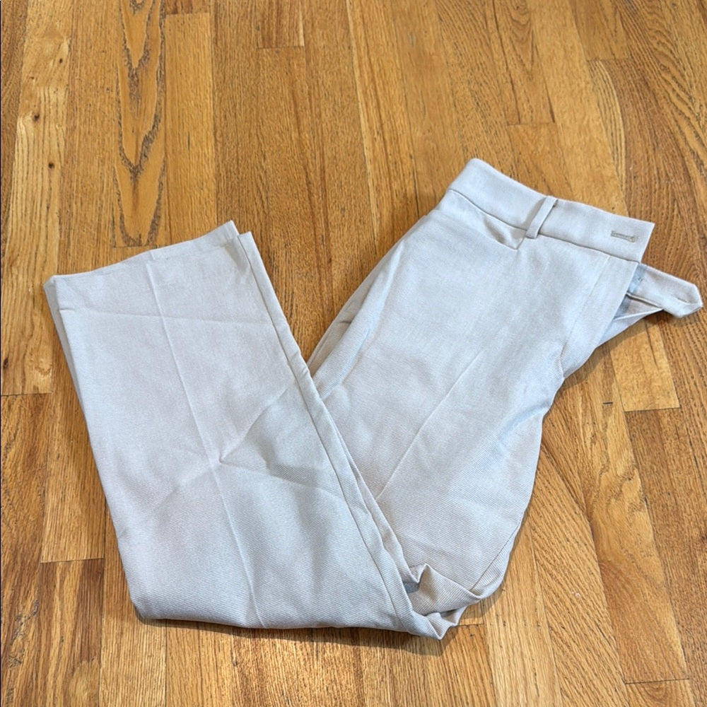 NWT Loft Women's Cream Pants Straight Leg Size 10