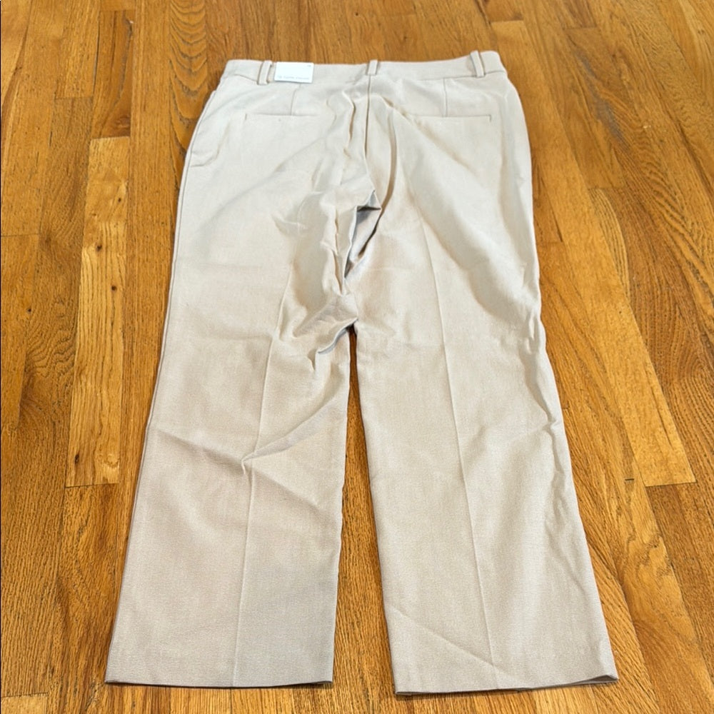 NWT Loft Women's Cream Pants Straight Leg Size 10