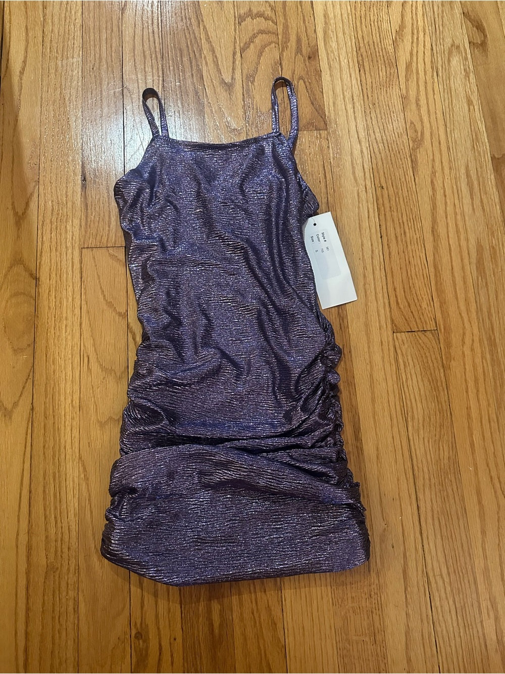 NWT By Debra Purple Kids Scrunch Dress Size Small