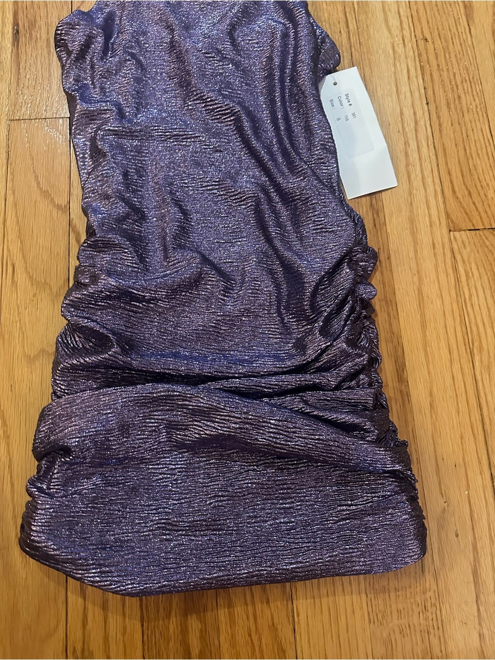 NWT By Debra Purple Kids Scrunch Dress Size Small