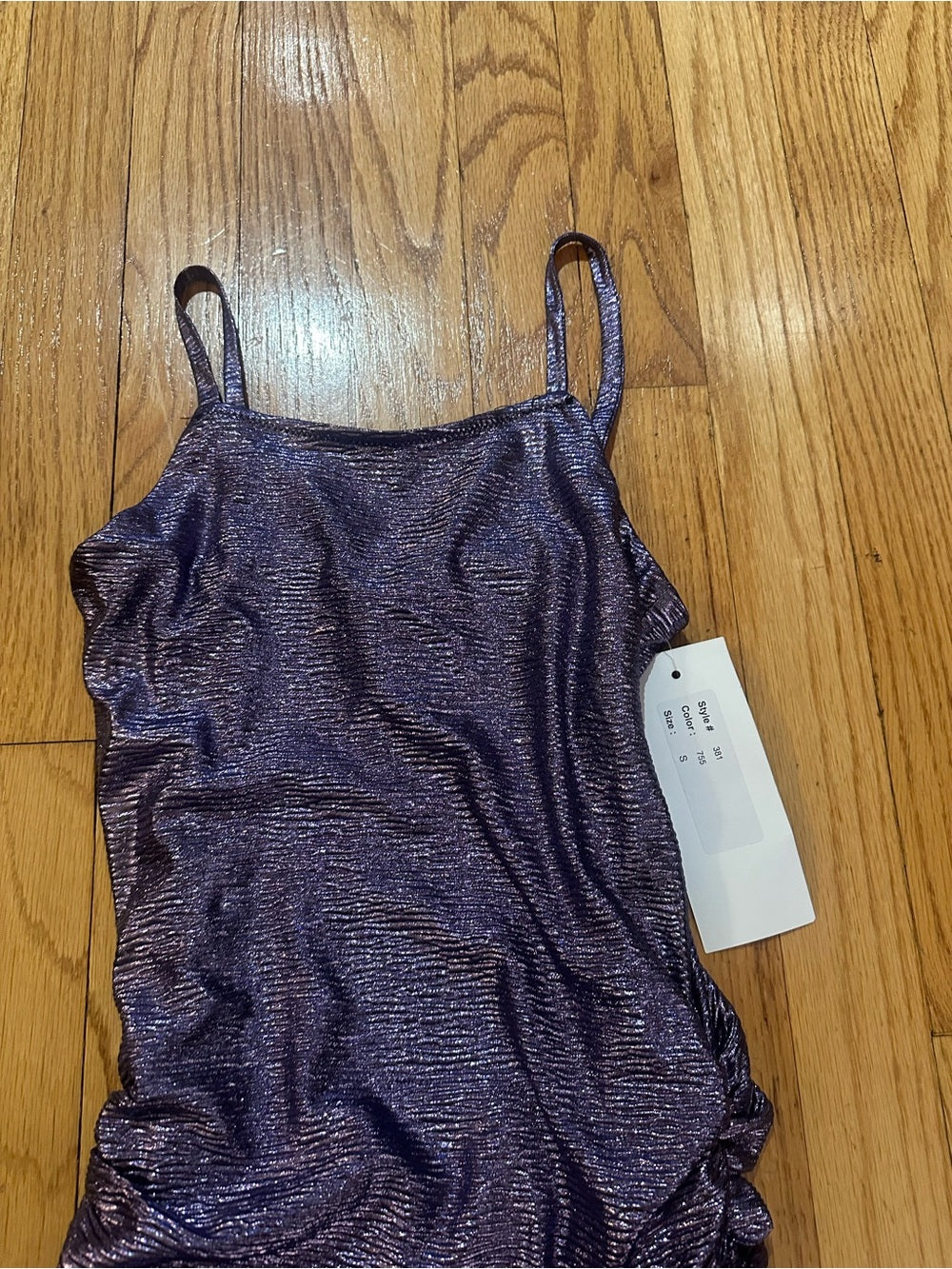 NWT By Debra Purple Kids Scrunch Dress Size Small