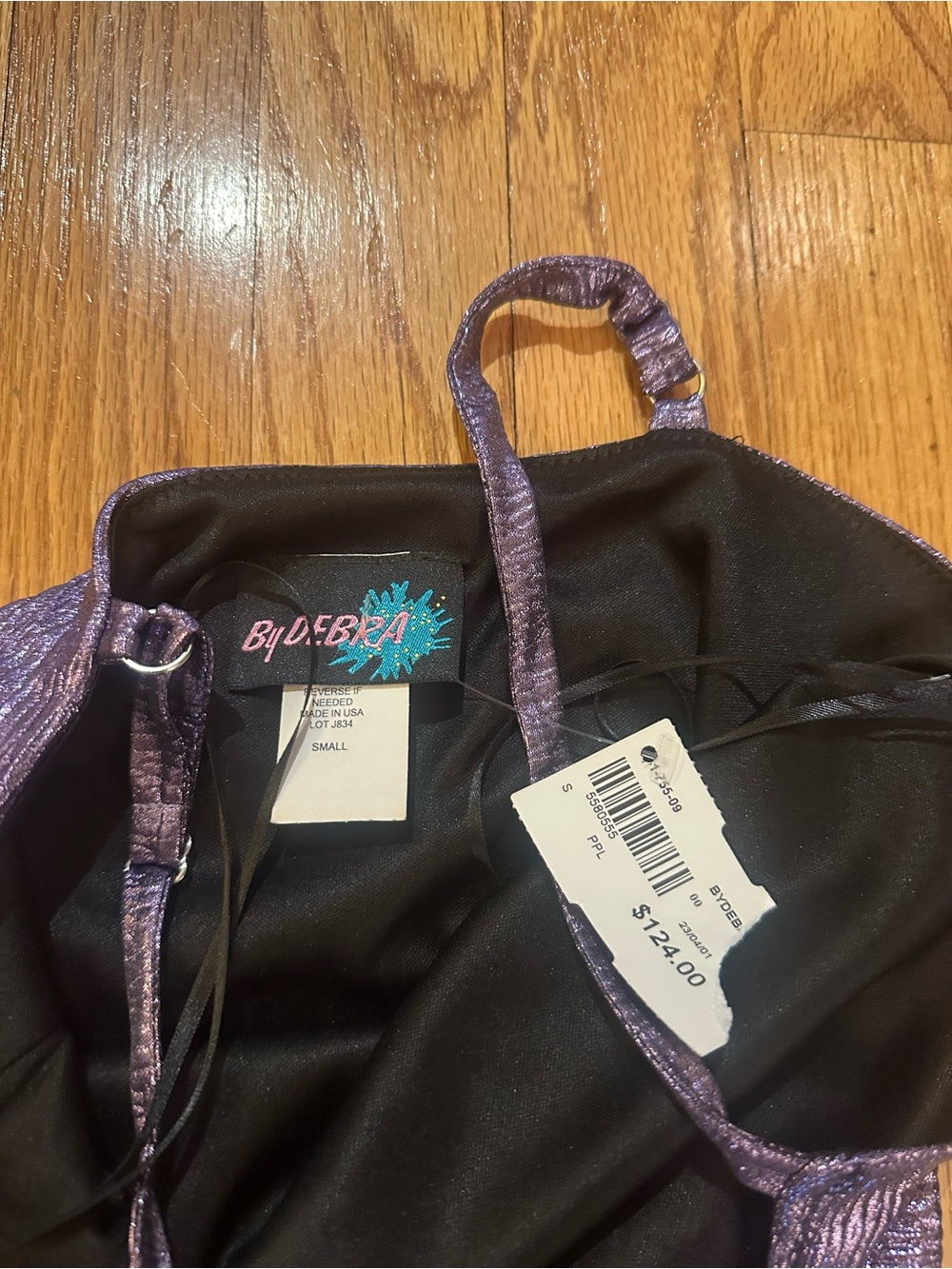 NWT By Debra Purple Kids Scrunch Dress Size Small