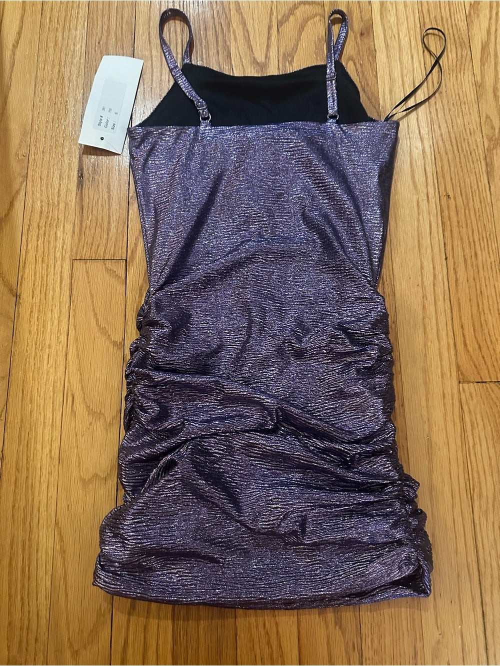 NWT By Debra Purple Kids Scrunch Dress Size Small