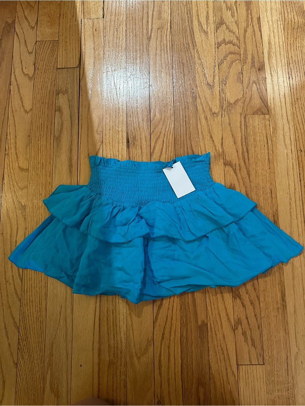 NWT Katie J NYC Kids Blue Ruffle Skirt Size Small