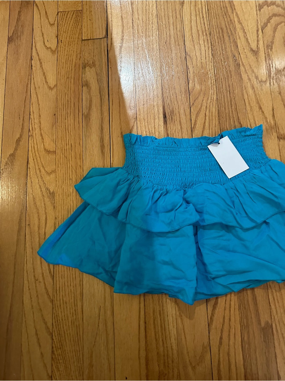 NWT Katie J NYC Kids Blue Ruffle Skirt Size Small