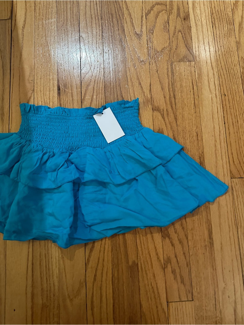NWT Katie J NYC Kids Blue Ruffle Skirt Size Small