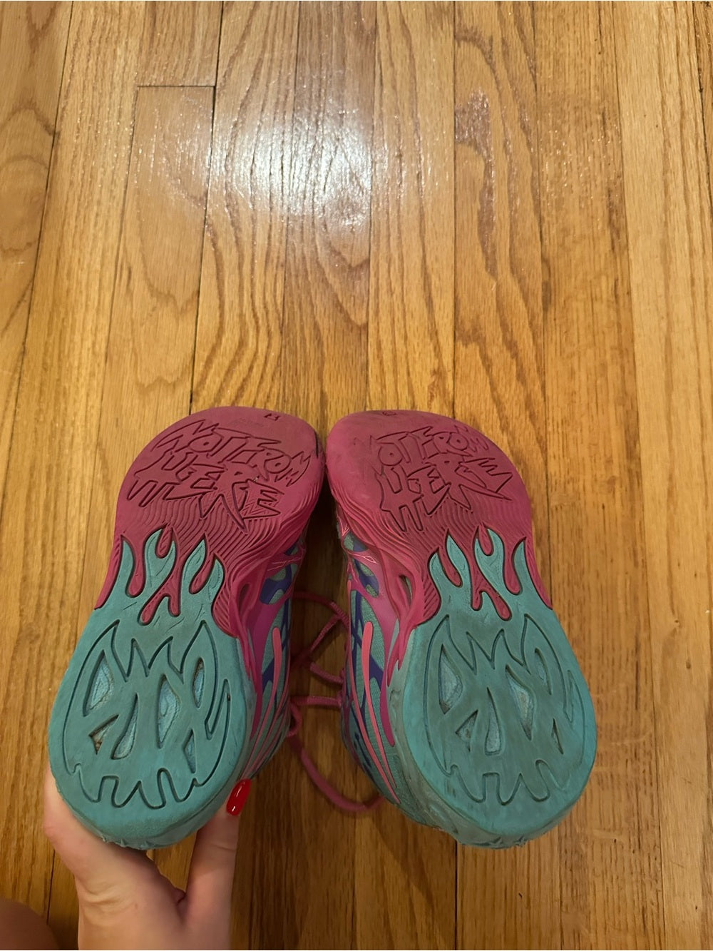 Puma Girls Pink & Teal Athletic Sneakers Size 4