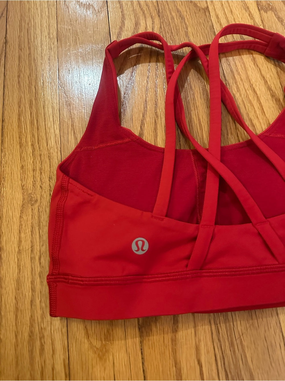 lululemon athletica Red Strappy Energy Sports Bra - Size 4