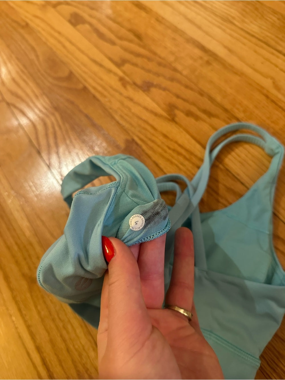 lululemon athletica Turquoise Cross-Back Energy Sports Bra -Size 4