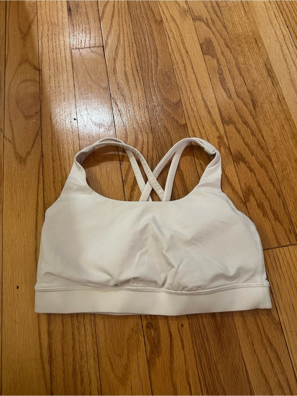 lululemon athletica White Strappy Energy Sports Bra - Size 4