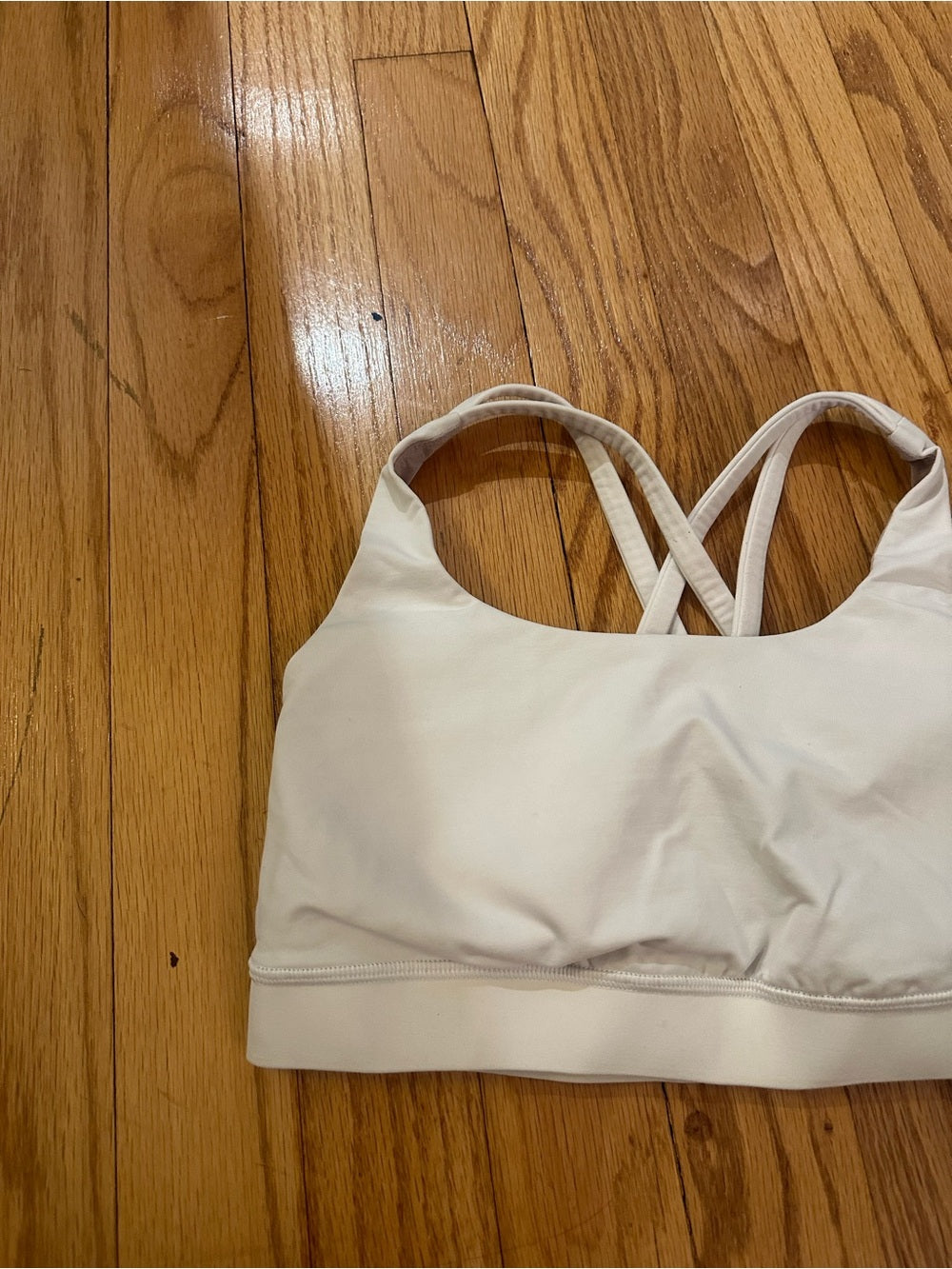 lululemon athletica White Strappy Energy Sports Bra - Size 4