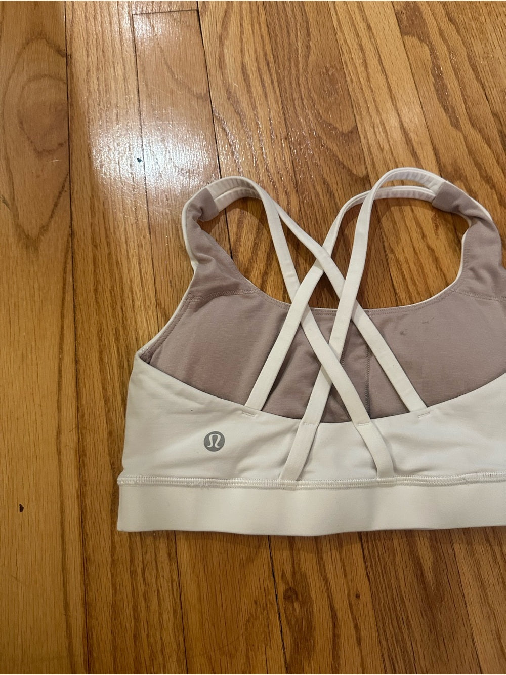lululemon athletica White Strappy Energy Sports Bra - Size 4
