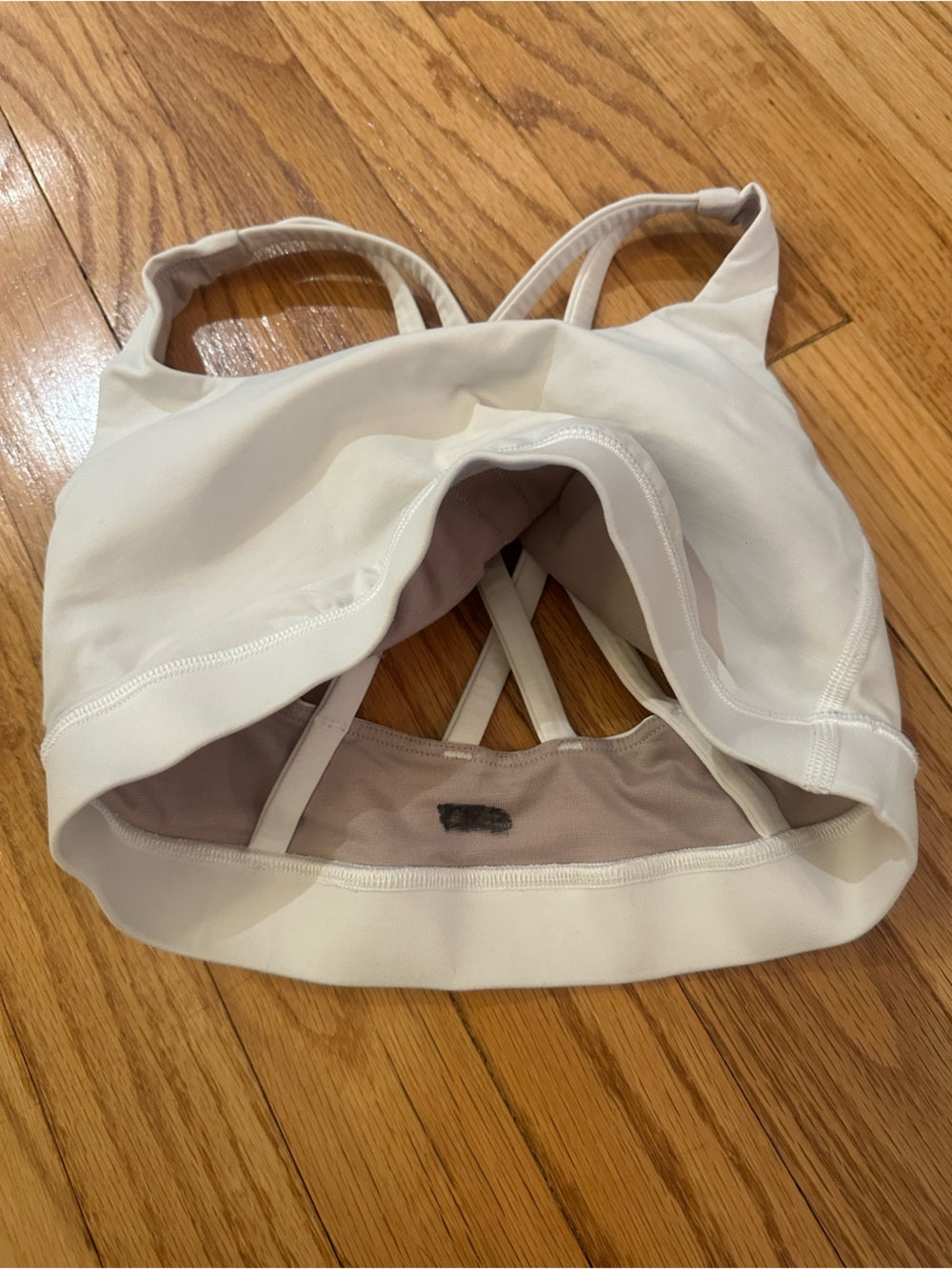 lululemon athletica White Strappy Energy Sports Bra - Size 4