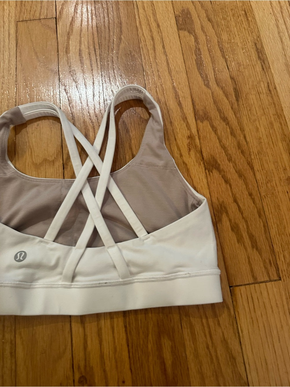 lululemon athletica White Energy Sports Bra Size 4